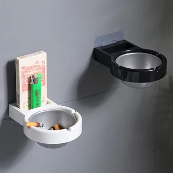 Asılı Sigara Depoları Raf Kendinden yapışkanlı Küllük Banyo Tuvalet Duvara Monte Su Geçirmez Kül Tutucu Sigara Depolama Araçları