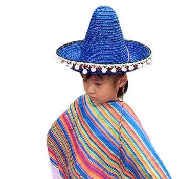 Moda Meksikalılar Şapka Fötr Şapka parti şapkaları Cadılar Bayramı Kostüm Hasır Şapka Anaokulu Sahne Performansları Sahne Kostüm Şapka Dropship