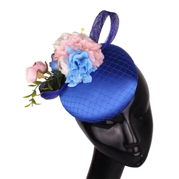 Zarif Bayanlar Resmi Elbise Şapka Çiçekler Düğün Fascinators Gelin Evlenmek saç aksesuarları Parti Olay Gösterisi Şapkalar Kafa Bandı