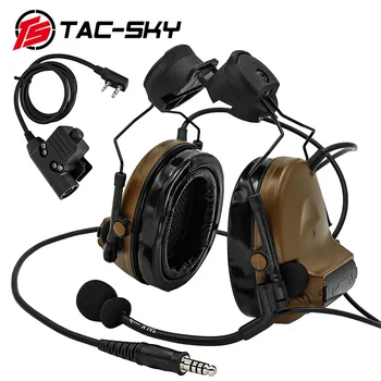 TAC-SKY C2 Aktif İşitme Koruma Kulaklıkları COMTAC II Kask Dağı Taktik Kulaklık Çekim Earmuffs Airsoft Spor için