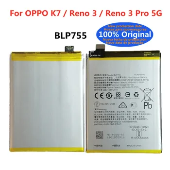 Yeni 100 % Orijinal Pil BLP755 4025mAh OPPO K7 / Reno 3 / Reno 3 Pro 3Pro 5G Yüksek Kaliteli Cep Telefonu Pil Bateria