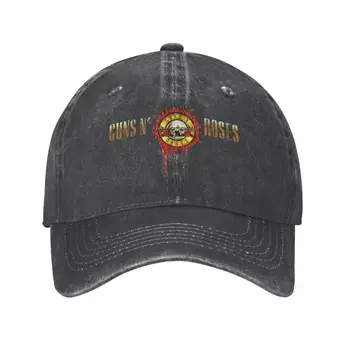 Vintage Guns N Rose Ağır Metal beyzbol şapkası Unisex Sıkıntılı Denim Snapback Şapka Steampunk Müzik açık seyahat hediyesi Şapka Kap