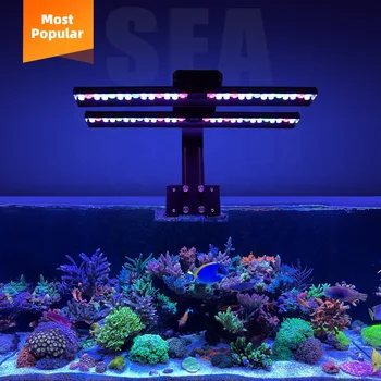 Seastar Toptan ayarlanabilir mercan resif uv bar wrgb ince akvaryum LED ışıkları canlı bitki balık tankı