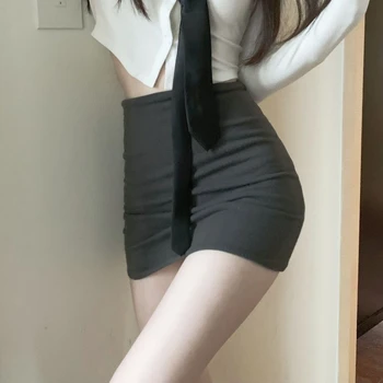 Kadın Etek Yüksek Bel Y2k Streetwear Kore Moda Vintage Kpop Seksi Kısa Mini 2023 Yaz Tiki Tarzı