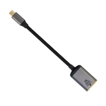Cablecc USB4 USB-C Tip-C Kaynağı Kadın HDTV 2.0 Kablo Ekran 8K 60HZ UHD 4K HDTV Erkek Monitör