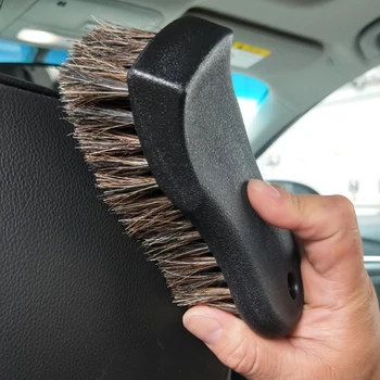 Yaygın olarak kullanılan Araba Temizleme Araçları Yumuşak At Saç Fırçası Lastik Jant Temizleme fırçası