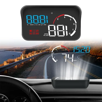 Araba-styling Sürüş Güvenliği Akıllı Alarm sistemi Araba HUD Ekran OBD2 Aşırı Hız Uyarı M10 A100 Cam Projektör