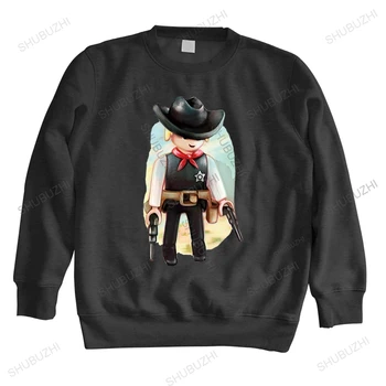erkekler sonbahar kazak siyah pamuk hoody streetwear Mens Şerif hoodies Şerif Playmobil unisex uzun kollu homme hoodie