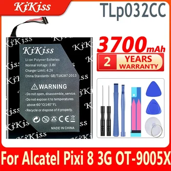 3700mAh TLp032C2 TLp032CC Pil Alcatel One Touch Pixi 8 İçin 8.0 3G 9005X OT-9005X Cep Telefonu Pil Batterij Bateria