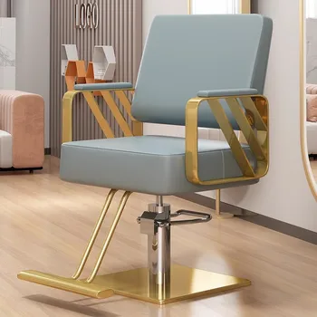 Estetik Yüz berber Sandalyeleri Salon Stilisti Rahat Kuaförlük berber sandalyeleri Kozmetik Silla Giratoria Salon mobilyası