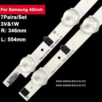 7 Çift Arka ışık TV Şerit LED Samsung 42f 9 + 5led UE42F5000 UE42F5300 UE42F5500 UE42F5570S UE42F5020AKXUA UA42F5000AWXSH