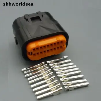 shhworldsea 5/30/100 setleri kiti 1.0 mm 18 p kablo tel düzeneği dişi konnektör MX23A18SF1