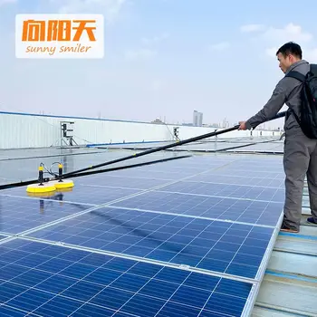 Güneş Elektrik Fotovoltaik Temizleme Fırçası güneş panelı Temizleme Döner Fırça reklam paneli temizleme
