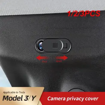 1/2/3 ADET webcam kapağı Tesla Modeli 3 Model Y 2020 2021 2022 2023 Araba kamera gizlilik kapak aksesuarları