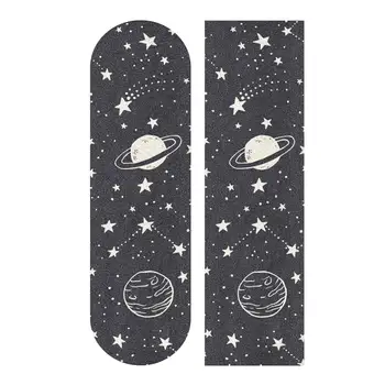 Uzay aracı Kozmik Gezegenler Desen Kaykaylar kaymaz bant Tasarım Longboard Anti Kayma Zımpara Sticker Kaykaylar Kağıt 33x9 İnç