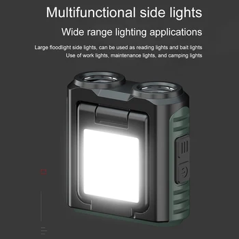 Açık LED Far tip - C şarj hareket sensörü kapağı klip ışık açık kamp koşu bisiklet balıkçılık