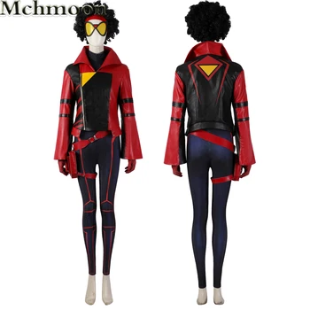 2023 Yeni Spier Kahraman Jessica Cosplay Kostüm Tulum Deri Ceket Ve Peruk Kadın Kostümleri Cadılar Bayramı