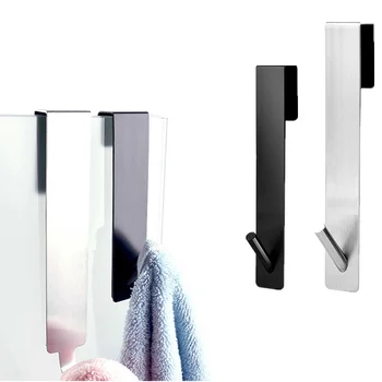 Banyo çerçevesiz cam kapı Kanca duş kapısı Kanca Havlu Askısı Çıkarılabilir Paslanmaz Çelik Geri Tipi Asılı Tutucu Askı