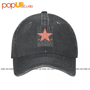 Makineye Karşı öfke 2000S Yıkanmış Denim beyzbol şapkası şoför şapkaları Premium Yüksek Kalite