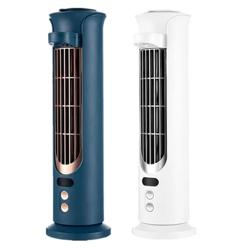 Taşınabilir Klima Fanı USB Kulesi Bladeless Fan Masaüstü Mini Masaüstü Su Soğutma Fanı Sallayarak Kafa İle CNIM Sıcak