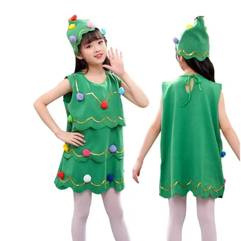 Çocuk Sahne Performansı Kostüm Noel Giysileri Erkek Kız Sahne Kıyafeti Giyim Noel Botları