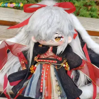Oyun Honkai Yıldız Demiryolu Jing Yuan Cosplay 20 cm Güzel Peluş Dolması Dollbody Sevimli Anime Yastık Pamuk Peluş Noel Tatil Hediye