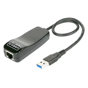 Usb 3.0 Kablolu Gigabit Ağ Kartı CD Usb Rj45 Ağ Bağlantı Noktası 1000mbps Adaptörü Siyah Dizüstü Yönlendirici Masaüstü Macbook