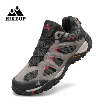 HİKEUP erkek ayakkabısı Nefes Splashproof Açık yürüyüş ayakkabıları Dağ Tırmanışı Spor Erkekler Avcılık Trekking Spor Ayakkabı