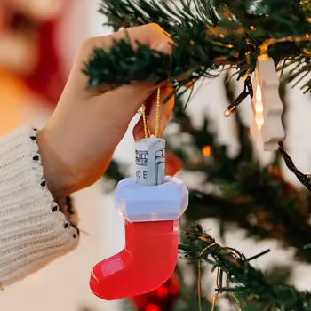 Yaratıcı Noel Para Nakit Tutucu Noel Ağacı Kolye Dekorasyon Benzersiz Kardan Adam Çorap Para Kartları Noel Hediyeleri Navidad 2024