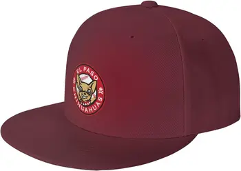 El Paso Chihuahuas Şapkalar Erkekler için Düz Fatura Gömme Kapaklar Hiphop Rap Ayarlanabilir Beyzbol Kamyon Şoförü Baba Şapka