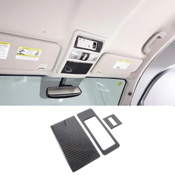 Nissan Titan 2016-2023 için Yumuşak Karbon Fiber Araba ön okuma ışık paneli dekoratif Sticker iç Modifikasyon Aksesuarları