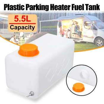 5.5 L Plastik Yakıt Benzin Deposu Park için Yedek Parçalar Kamyon Hava Dizel park ısıtıcısı Yağ Memesi İle Araba Aksesuarı