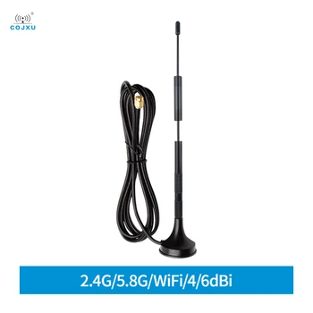 5 adet 2.4 G / 5.8 G Çift bantlı Wifi Anten Yüksek Kazanç 6dBi Manyetik Taban sinyal amplifikatörü SMA-J Omni Enayi Anten TXWF-XPL-150