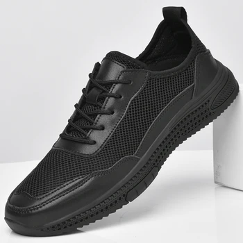 Erkek Spor Ayakkabı 2023 Yaz Nefes Yeni rahat ayakkabılar Erkek Düşük Üst Ayakkabı Tasarımcısı moda makosen ayakkabılar bağcıklı ayakkabı Erkek Botları