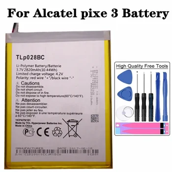 Alcatel Tab pixe 3 için Pil 2820mAh TLP028BC / TLp028BD tablet bataryası Yüksek Kaliteli Piller + Araçları
