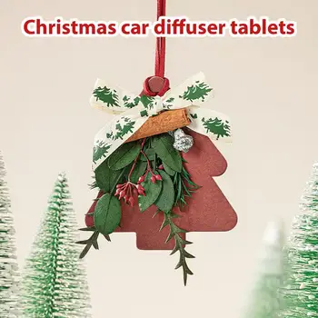 Noel Ağacı Araba Hava Spreyi 1 adet Noel Otomatik Difüzör Tabletler Uzun ömürlü Araba Hava Spreyi Aroma Koku Kolye