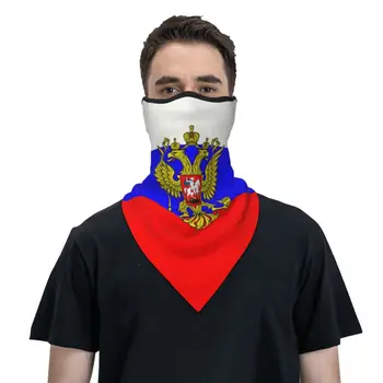 Rus Bayrağı Bandana Boyun Körüğü Rüzgar Geçirmez Yüz Maskesi Eşarp Kapak Erkek Kadın Kafa Bandı Tüp Balaclava