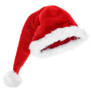Noel Cosplay Şapka Peluş Noel Santa Şapka Noel Partisi Kalınlaşmak Peluş Şapka Prop