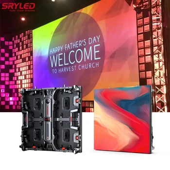 SRYLED 500x500mm / 500x1000mm dış mekan LED duvar ekranı Sahne Arka Plan P1. 9 P2. 6 P2. 9 P3. 91 Dikişsiz Ekleme LED video ekranı