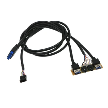 PC bilgisayar kasa Paneli Bağlantı Noktası Mikrofon Kulaklık kablosu USB3. 0 + USB3. 0 + HD