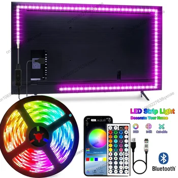 Led ışıkları odası dekor LED şerit ışıkları 5050 Led RGB Bluetooth Neon ışıkları Navidad Led şerit noel dekorasyon Led 10m 20m lamba