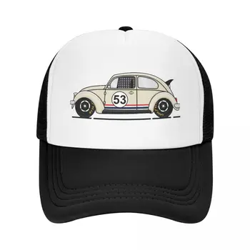 Kişiselleştirilmiş Klasik Araba Yarışı Herbie beyzbol şapkası Erkekler Kadınlar için Nefes şoför şapkası Streetwear Snapback Kapaklar yazlık şapkalar