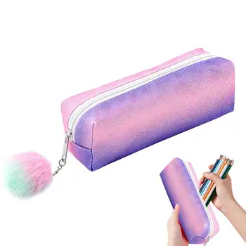 Renkli kalem Çantaları Renkli Gökkuşağı Kalem saklama çantası Mezuniyet Hediye Okul Malzemeleri Kalem Çantası işaretleme kalemleri Rollerball