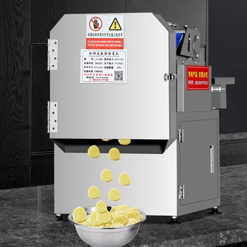 Ticari Elektrikli Meyve Ve Sebze Dilimleme Küp Kesme Dilimleme Makinesi Patates Havuç Dilim Dilimleme Makinesi