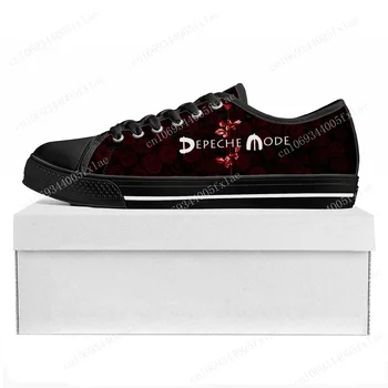 Depeche Rock Grubu Modu Düşük Üst yüksek kaliteli ayakkabılar Mens Womens Genç Kanvas Sneaker 3D Baskı Rahat Çift Ayakkabı Özel Ayakkabı