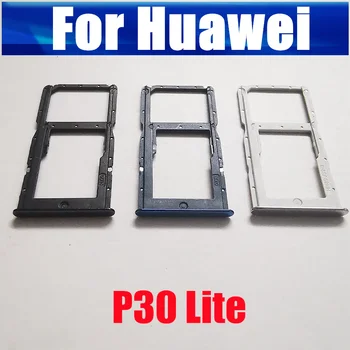 SIM Kart Tepsi Yuvası Tutucu İçin Huawei P30 Lite SD Okuyucu Kart Tutucu Adaptörü Bağlayıcı Yedek Onarım Aksesuarları Nova 4e Yeni