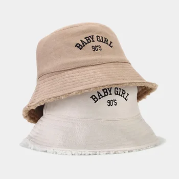 Pamuk Mektup Kış Sıcak Balıkçı Şapka Kova Şapka Açık Seyahat güneşlikli kep Erkekler Ve Kadınlar İçin 203