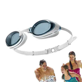 Moda Yüzmek Gözlük Elektroliz Anti-Sis Dalış Gözlük Silikon Conta İle Hiçbir Sızıntı yüzme gözlükleri Clear View