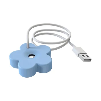 Mini Taşınabilir Nemlendirici ile USB kablosu Sızdırmazlık Tasarım Tankless Nemlendirici Seyahat Kişisel Nemlendirici Yatak Odası için Mavi