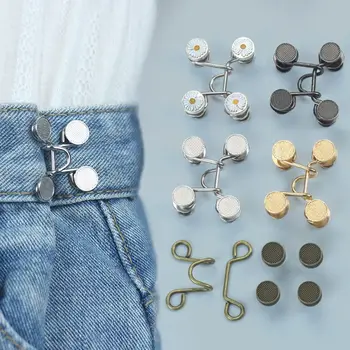 Dikiş Gerektirmez Kurulumu Kolay Ayarlanabilir Düğme Pimleri Düğme Klipsi Pantolon Bel Sıkılaştırıcı Pantolon Bel Düğmeleri